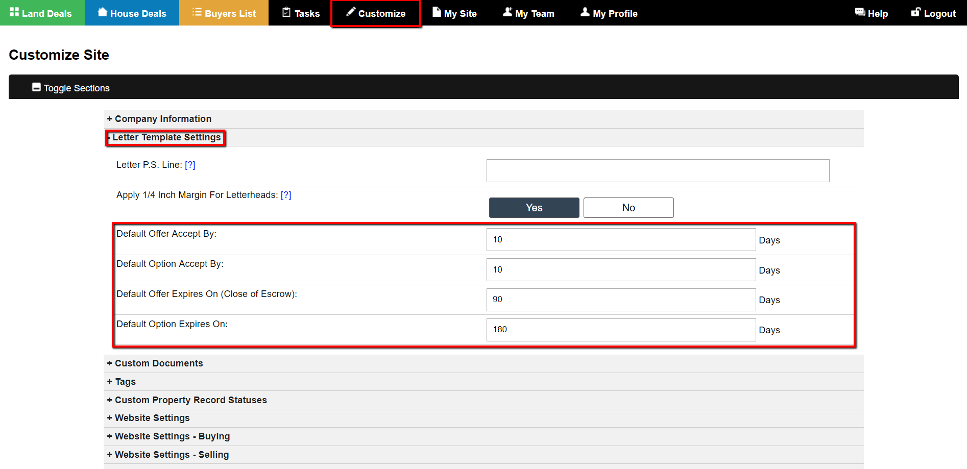 How to Change The Default Offer/ Option Acceptance and Expiration Dates ...